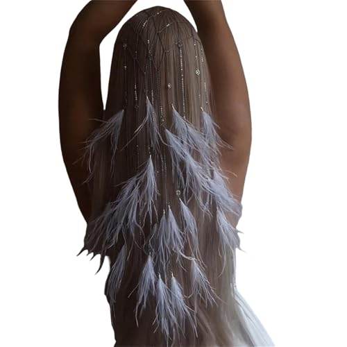 Federed Stirnband Accessoire Handgefertigte Quasten Haarkette Schmücken Haarzubehör Für Festivals Und Partys von Mocoocouture