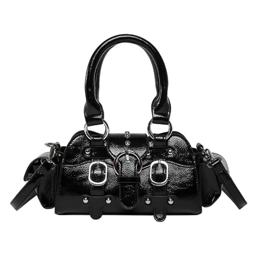 Frauen Pendeln Tasche Modemessen Messenger Punk Styles Schulter PU Leder Handtasche All Matching Crossbody Frauen Einfacher Crossbody Top Handtasche PU Leder Schulter von Mocoocouture
