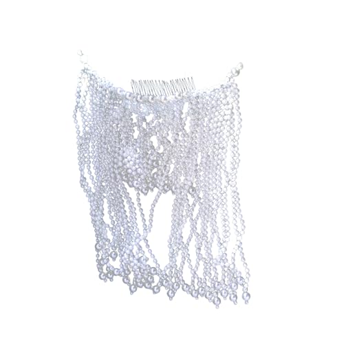 Handgefertigte Perlen Tassels Haarschmuck Brautperlen Kopfstück Fashion Stirnband Hochzeitshaarzubehör Für Braut Geeignet von Mocoocouture