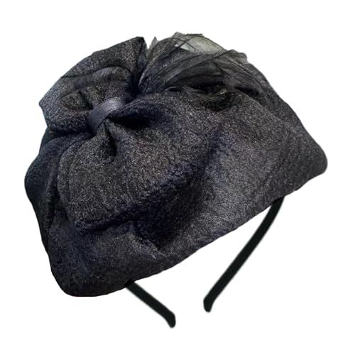 Hoher Totenkopf Fliege Stirnband Französischer Tüll Halber Dünner Haarreif Weibliche Teaparty Haarbedeckung Formelle Haardekoration Hoher Totenkopf Fliege Stirnband Französischer Tüll Halber Dünner Haarreif Weibliche Teaparty Haarbedeckung Formelle Haardekoration von Mocoocouture