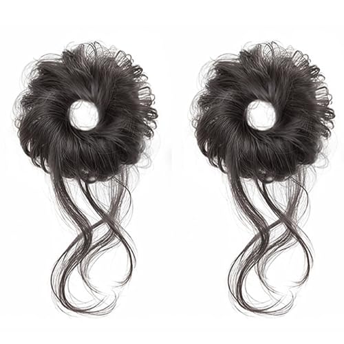 Kinder Elastische Haarbrötchen Erweiterung Synthetische Chaotische Stile Haarkrawatte Für Kinder Schnell Und Einfach Frisur Transformation Extension von Mocoocouture