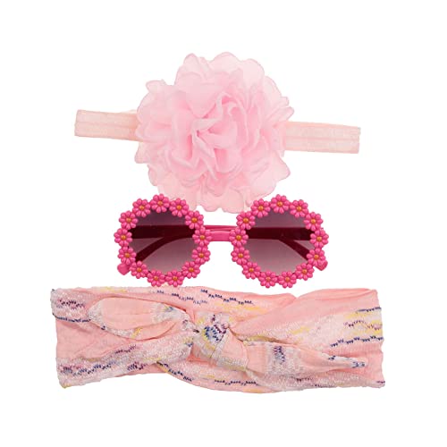 Kinder Set Mit Blumen Stirnband Und Sonnenbrille Für Kleinkinder Fotografie Requisiten Buntes Kleinkind Brillen Headwrap Set Niedliche Kopfbedeckung Für Frauen von Mocoocouture