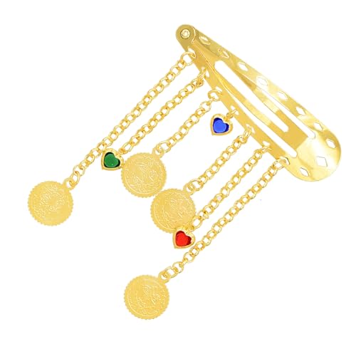 Legierung Goldener Retro Münzen Quasten Haare Haarstücke Für Mit Strasssteinen Detail Brauthaarzubehör Für Frauen von Mocoocouture