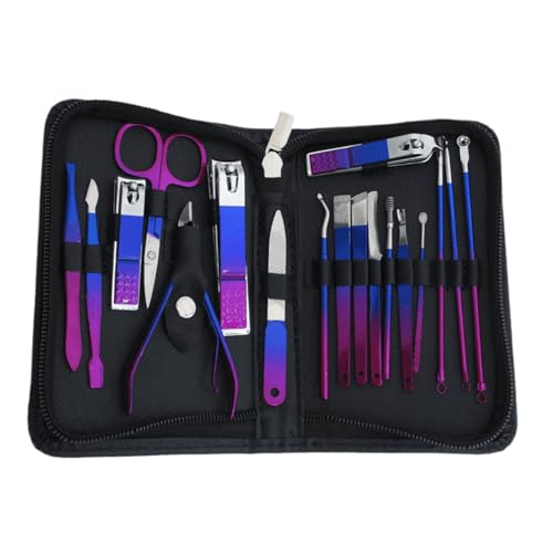 Maniküre Set Nails Cutter Pediküre Kits 9/18/22/30 PCS Edelstahl Maniküre Kits Pflege Kits Nägelpflegewerkzeuge Nagel Clippers Für Frauen Männer von Mocoocouture