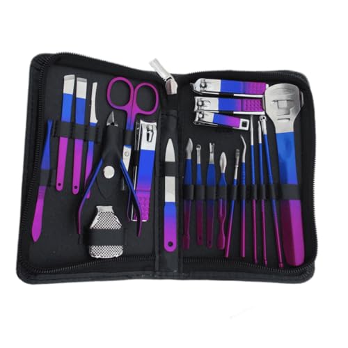 Maniküre Set Nails Cutter Pediküre Kits 9/18/22/30 PCS Edelstahl Maniküre Kits Pflege Kits Nägelpflegewerkzeuge Nagel Clippers Für Frauen Männer von Mocoocouture