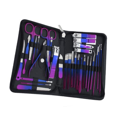 Maniküre Set Nails Cutter Pediküre Kits 9/18/22/30 PCS Edelstahl Maniküre Kits Pflege Kits Nägelpflegewerkzeuge Nagel Clippers Für Frauen Männer von Mocoocouture