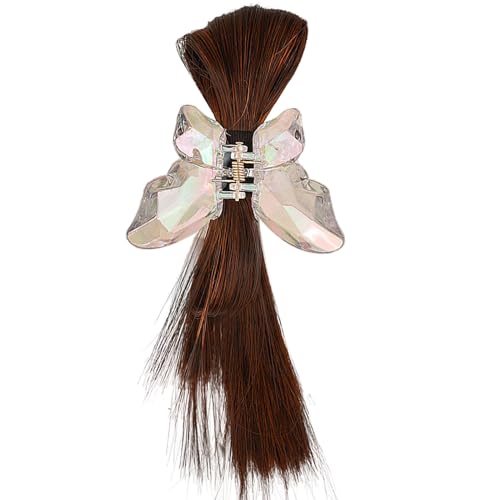 Mocoocouture Auffälliges Haar Accessoire Zartes Schmetterlings Haarspangen Accessoire Mit Federball Detail Für Cosplay Und Alltag Mädchen Hühnernest von Mocoocouture