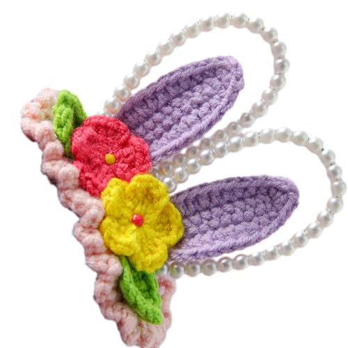 Mocoocouture Baby Haarspange Mit Gestrickten Wollohren. Warme Und Gemütliche Haarspangen. Individuelles Pflegezubehör Für Kinder Mit Perlengestrickten Wollhaarnadeln von Mocoocouture