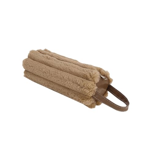 Mocoocouture Bleistiftkoffer Mit Großer Kapazität Mit Geräumigen Fächern Plüschstifte Beutel Beutel Stift Organisatoren Bag Travel Make Up Tasche Plüsch Girls Kosmetische Aufbewahrung Gehäuse von Mocoocouture