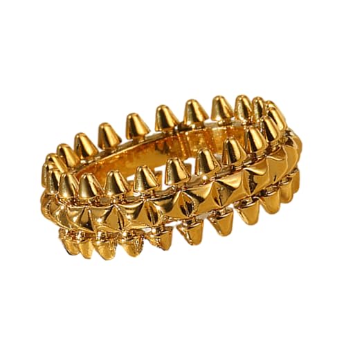 Mocoocouture Einfache Ringe Verstellbarer Modeschmuck Öffnen Edelstahltextur Runde Für Hochzeit Und Party Einfacher Schmuck von Mocoocouture