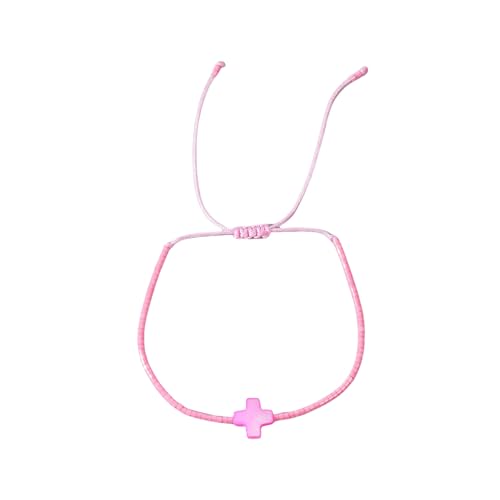 Mocoocouture Elegante Böhmische Stile Mehrfarbige Perlenkreuze Armband Einstellbare Passform Spezialgeschenke Ideen Für Ihre Stilvollen Outfits Abendkleid Armband von Mocoocouture