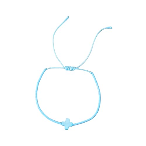 Mocoocouture Elegante Böhmische Stile Mehrfarbige Perlenkreuze Armband Einstellbare Passform Spezialgeschenke Ideen Für Ihre Stilvollen Outfits Abendkleid Armband von Mocoocouture