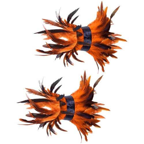 Mocoocouture Federgedanke Knöchelmanschetten Frauen Kostümzubehör Für Gothic Partys Thematische Veranstaltung Und Modedarstellungen Fuzzy Feather Feder Foot Armband Halloween Accessoire von Mocoocouture