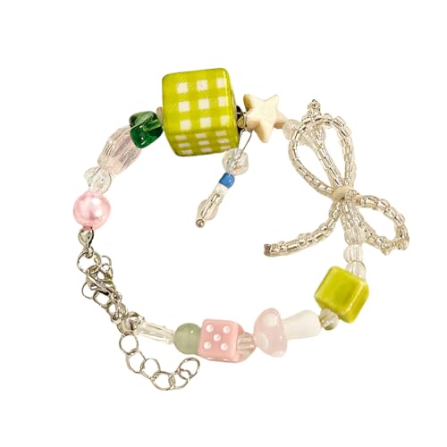 Mocoocouture Lebendiges Bonbonperlenarmband Mit Bowknotakzent Accessor von Mocoocouture