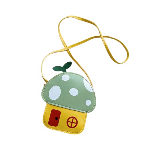 Mocoocouture Mode Kinder Pilz Crossbody Brieftasche PU Lederumhängetasche Mit Farbenfrohen Designs Für Die Kleinkindtasche Freien Freien von Mocoocouture