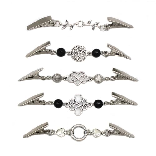 Mocoocouture Pullover Clip Kette Schal Pin Cape Verschluss Strickjacke Klammern Nähen Auf Haken Clip Für Frauen Clip Schal Clip von Mocoocouture