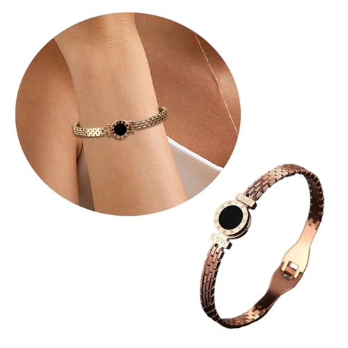 Mocoocouture Roman Digitaler Armreifen Schmuckzubehör Modische Handgefertigte Schnallen Armband Mode Frauen Handgelenk Accessoires Stylish Date Night Armband von Mocoocouture