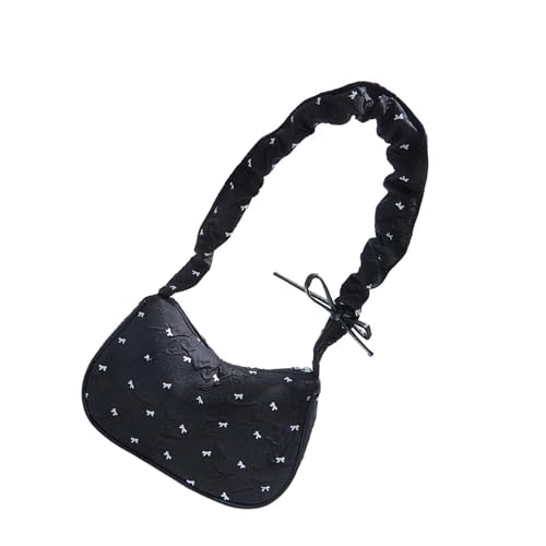 Mocoocouture Stilvolle Damen Achselbärchen Geldbeutel Leichte Stoff Umhängetasche Mit Bowknot Detail Für Tägliche Pendelpendelwachen Trendbögen Satchel von Mocoocouture