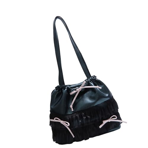 Mocoocouture Stilvolle Handtasche Multifunktional PU Umhängetasche Für Frauen Rucksack Mit Spitzendetails Und Verstellbarer Gurt Gurt Casual Umhängetasche von Mocoocouture