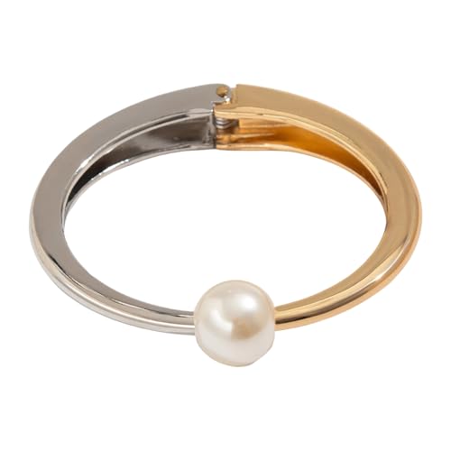 Mocoocouture Stilvolle Offene Manschette Mit Perlen Und Legierten Hochwertigen Armbandschmuck Mit Offenen Designs Ideal Für Bürokleidung Hochwertiger Schmuck von Mocoocouture