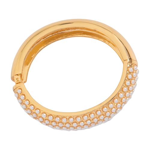 Mocoocouture Stilvolle Offene Manschette Mit Perlen Und Legierten Hochwertigen Armbandschmuck Mit Offenen Designs Ideal Für Bürokleidung Hochwertiger Schmuck von Mocoocouture