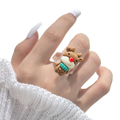 Mocoocouture Weihnachts Cartoon Ringe Fingerringe Für Kinder Und Jugendliche Frauen Perfekt Für Feiertagsfeiern Und Festivalveranstaltungen Mocoocouture Weihnachts Cartoon Ringe Fingerringe Für Kinder Und Jugendliche Frauen Perfekt Für Feiertagsfeiern Und Festivalveranstaltungen von Mocoocouture