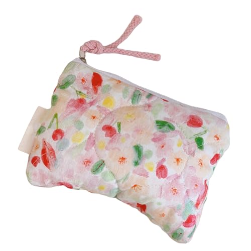 Mode Florale Baumwoll Make Up Tasche Für Frauen Tragbarer Kosmetikkoffer Mit Reißverschluss Reisetoppels Organisierte Reisetilmie Organisiert von Mocoocouture