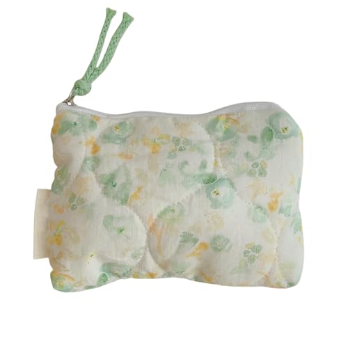 Mode Florale Baumwoll Make Up Tasche Für Frauen Tragbarer Kosmetikkoffer Mit Reißverschluss Reisetoppels Organisierte Reisetilmie Organisiert von Mocoocouture