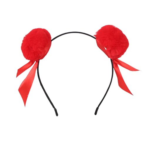 Necha Buns Stirnband Haarstyling Haarbindungen Mit Weichen Pompons Traditioneller Chinesischer Filmcharakter Kopfstück Für Partys von Mocoocouture