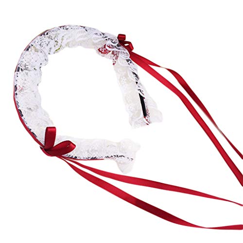 Ruffen Spitze Langes Band Bowknot Stirnband Cosplay Kopfschmuck Japanische Süße Schöne Maid Hair Hoop Accessoires Ruffen Spitze Langes Band Bowknot Stirnband Cosplay Kopfschmuck Japanische Süße Schöne Maid Hair Hoop Accessoires von Mocoocouture