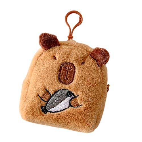 Schöne Capybara Münzbeutel Wechseln Der Geldbeutel Tasche Charme Kopfhörer Speichertasche Plüsch Münzgrundstück Cartoon Tierkasten Cartoon Tierwechsel Capybara Kopfhörer Plüsch von Mocoocouture
