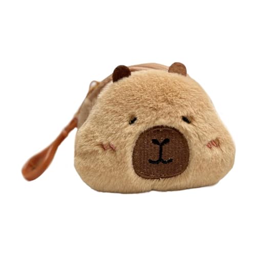 Soft Capybara Plush Coin Case Praktische Kartenhalter Kopfhörer Organisierte Cartoon Aufbewahrung Für Geschenke Oder Haushaltsbetrieb Für Den Haushalt. von Mocoocouture