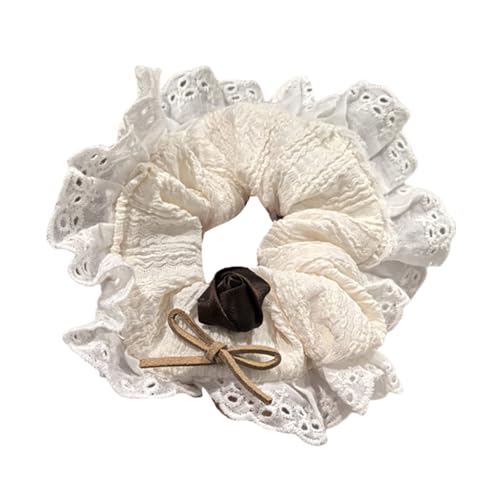 Spitzen Haarseile Haarbrötchen Krisene Elastizität Haarseile Große Haare Knackig Vintage Haarbänder Weibliche Accessoires von Mocoocouture