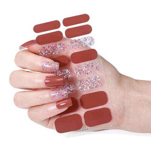 Weihnachtsnägel Polnischer Aufkleber Wasserdichte Kunstgele Wraps Maniküre Glitzerndes Wickel Weihnachtspolystreifen Nagelabziehbilder Glitzernder Kunstaufkleber Für Mädchen von Mocoocouture