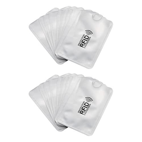 Mocturnity 20 StüCke Aluminiumfolie Anti-Entmagnetisierung Abdeckung RFID-Abschirmung Tasche NFC Kreditkarte Anti-Diebstahl von Mocturnity