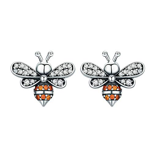 Mocturnity Biene Geschichte Exquisite Ohrringe für Damen Modeschmuck aus Silber von Mocturnity