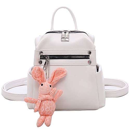 Mocturnity Koreanische Version Des Mini-Mehrzweck-Pu-Rucksack Weibliche Mode Wild Student Kleiner Rucksack Tourismus Flut von Mocturnity