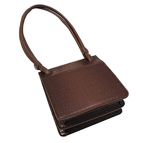 Mocturnity Neue Art Einfache QualitäT Handtasche Retro PU Kleine Quadratische Tasche Lady Schulter UmhäNgetasche von Mocturnity