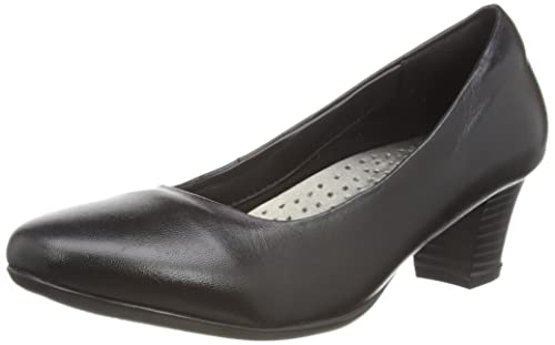 Comfort Plus Damen Pumps/Absatzschuhe, Leder (39 EUR) (Schwarz) von Mod Comfys