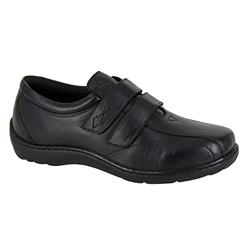 Mod Comfys - Damen Freizeitschuhe Softie, Leder (42 EU) (Schwarz) von Mod Comfys