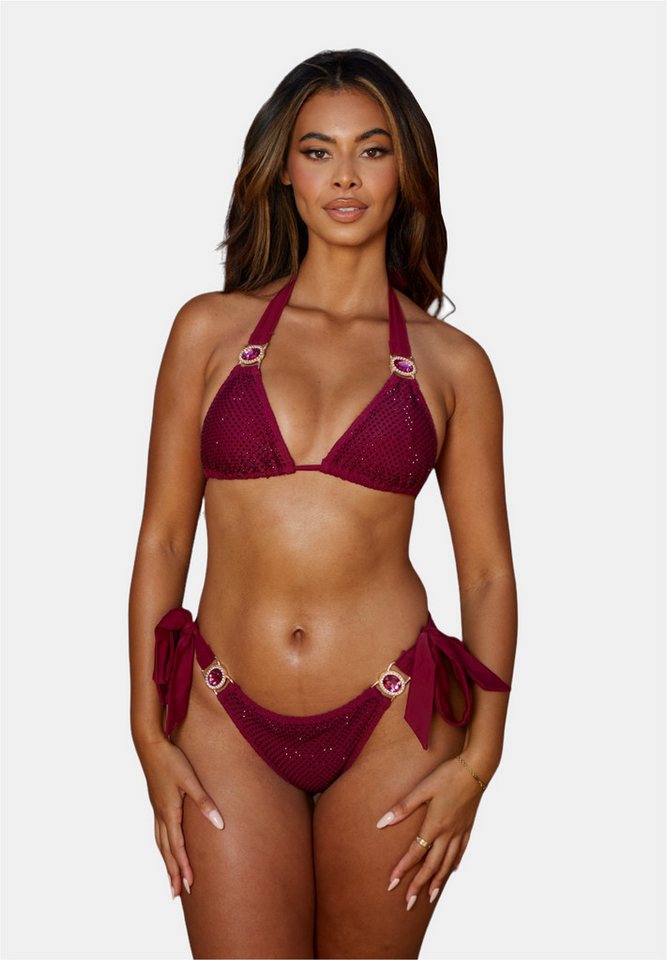 Moda Minx Bikini-Hose Private Island (1-St., Panty) mit seitlicher Bindung und tollem Steinbesatz von Moda Minx