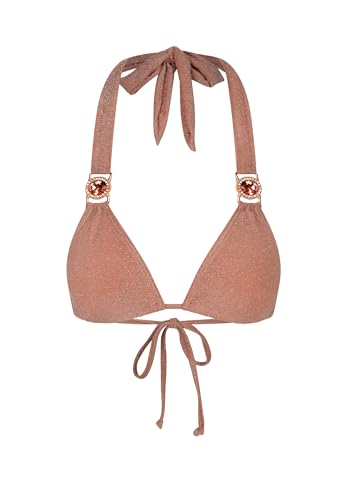 Moda Minx Bikini Top Lumiere Amour Triangle Damen Soft Peach L von Moda Minx