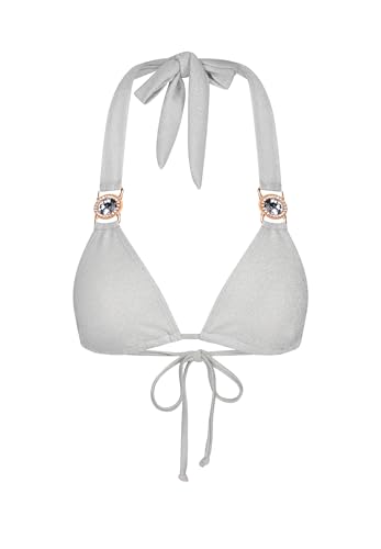 Moda Minx Bikini Top Lumiere Amour Triangle Damen White M von Moda Minx