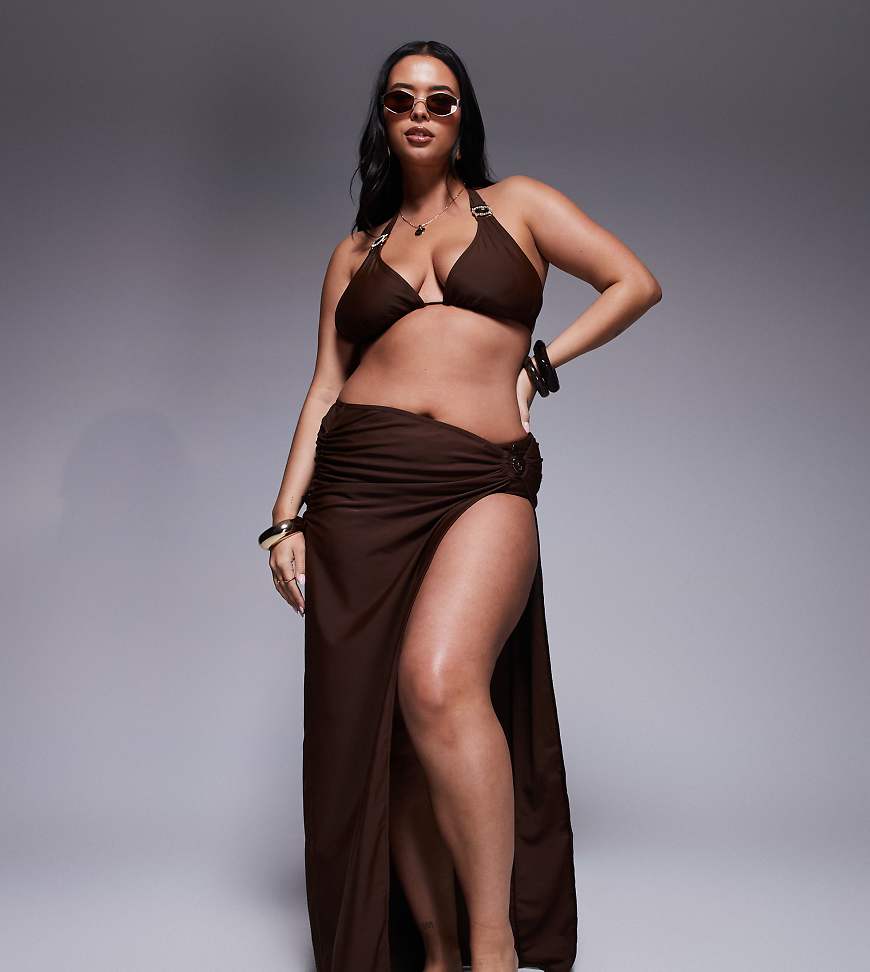 Moda Minx Curve - Maxi-Wickelrock in Braun Moda Minx Curve - Maxi-Wickelrock in Braun von Moda Minx