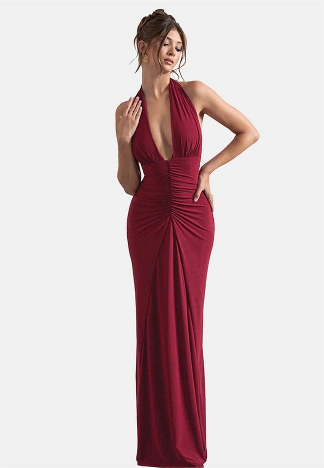 Moda Minx Jerseykleid Amber Long Dress mit angesagtem Neckholder-Design Moda Minx Jerseykleid Amber Long Dress mit angesagtem Neckholder-Design von Moda Minx