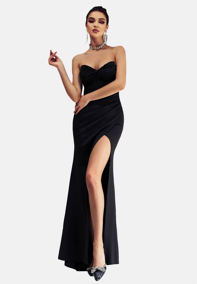 Moda Minx Jerseykleid Evelyn Long Dress mit langem Beinschlitz Moda Minx Jerseykleid Evelyn Long Dress mit langem Beinschlitz von Moda Minx