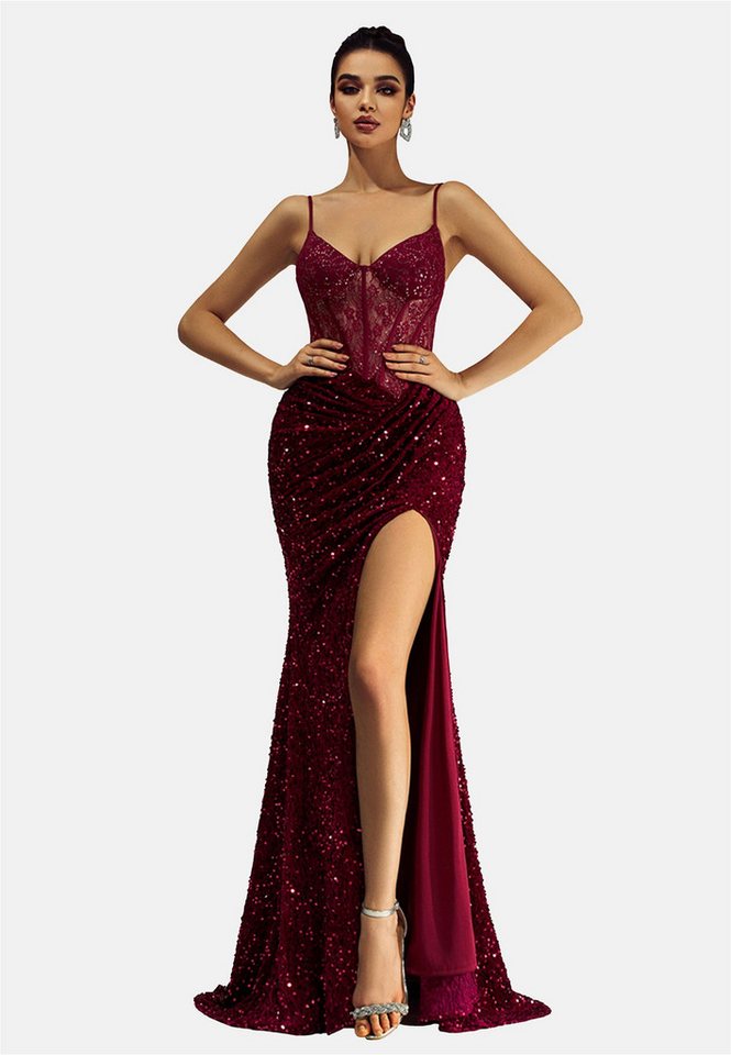 Moda Minx Jerseykleid Lucia Long Slit Dress mit stilvollem Beinschlitz Moda Minx Jerseykleid Lucia Long Slit Dress mit stilvollem Beinschlitz von Moda Minx