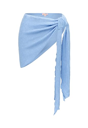 Moda Minx Sarong Scrunch Short Ruffle Damen Baby Blue M/L Moda Minx Sarong Scrunch Short Ruffle Damen Baby Blue M/L von Moda Minx