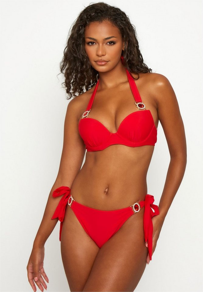 Moda Minx Triangel-Bikini-Top Amour (Panty), mit funkelndem Steinbesatz von Moda Minx