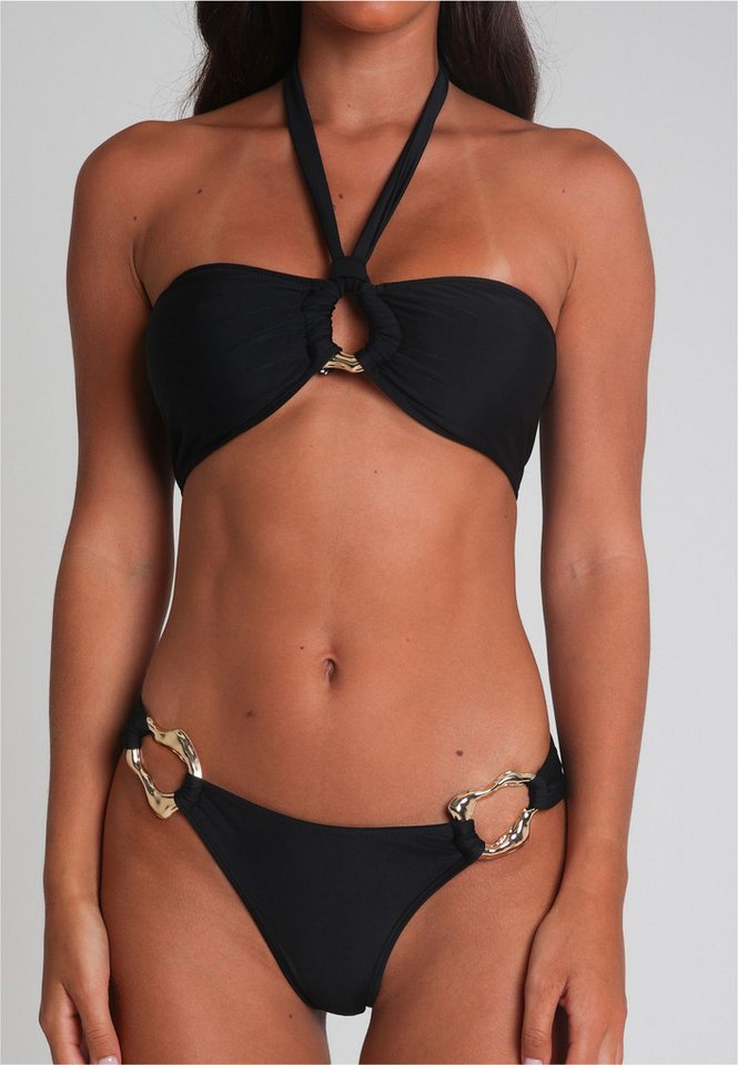 Moda Minx Triangel-Bikini-Top Irregular Hoop Halter Bandeau Top (1-St), mit edlem Schmuckelement von Moda Minx